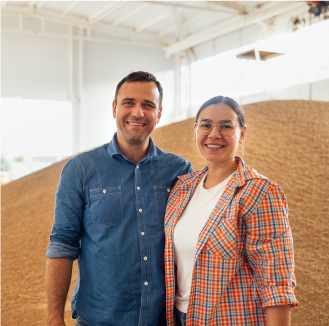 Carolina y Miguel Torres, Productores de Grano